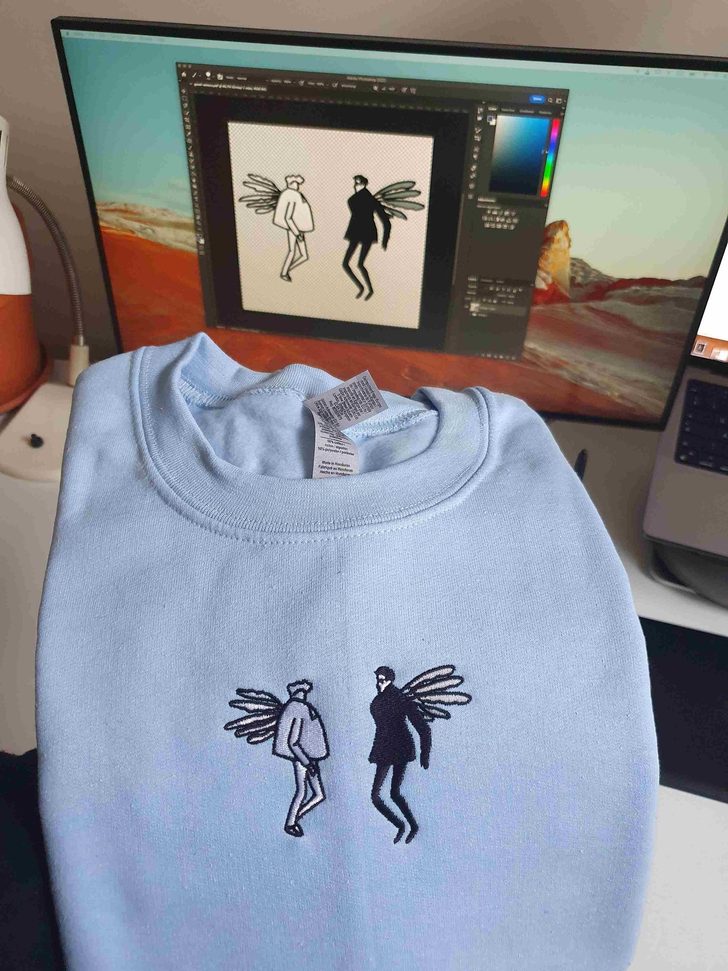 Embroidered Good Omens Sweatshirt