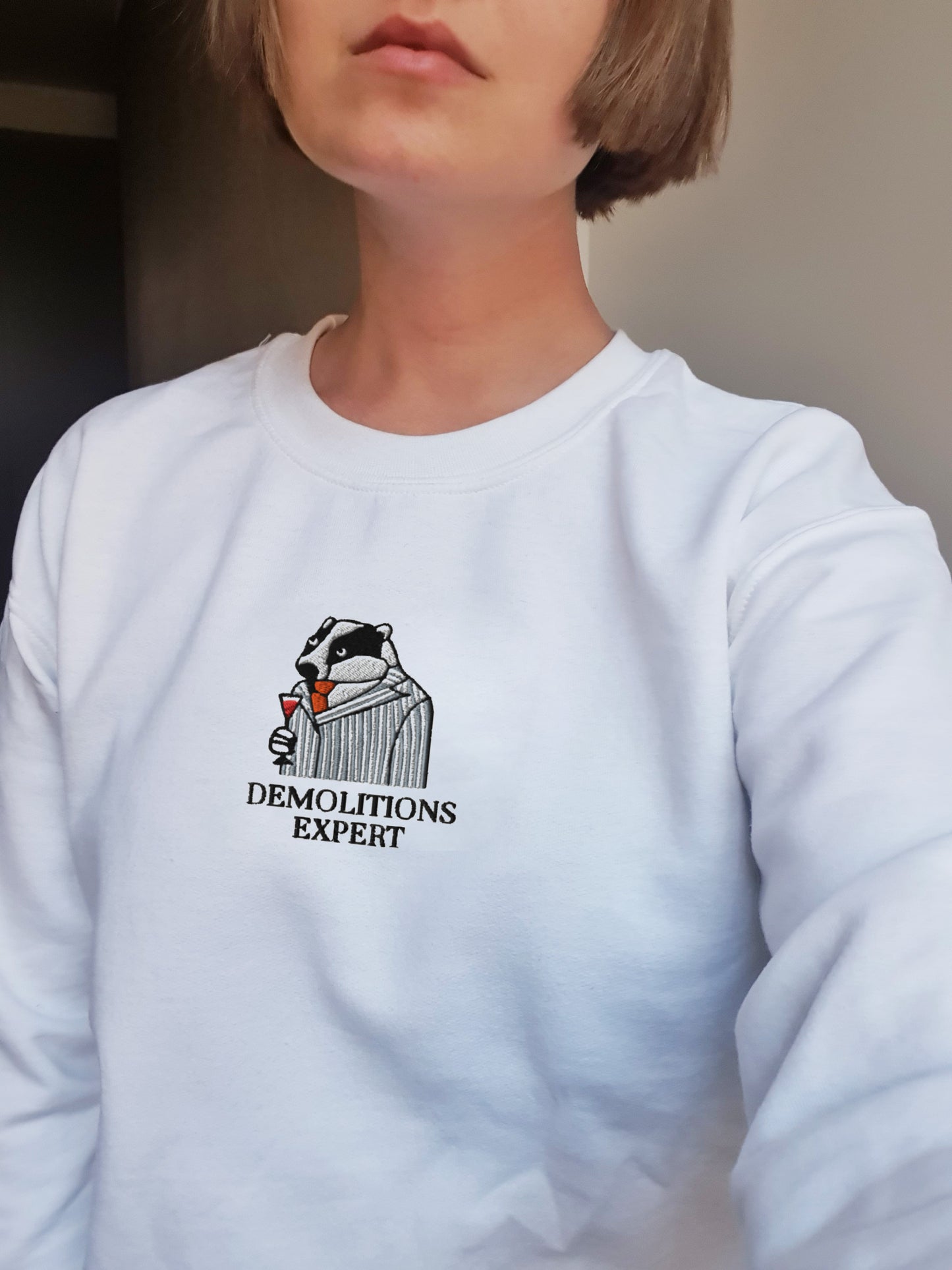 Embroidered Demolitions Expert Sweatshirt