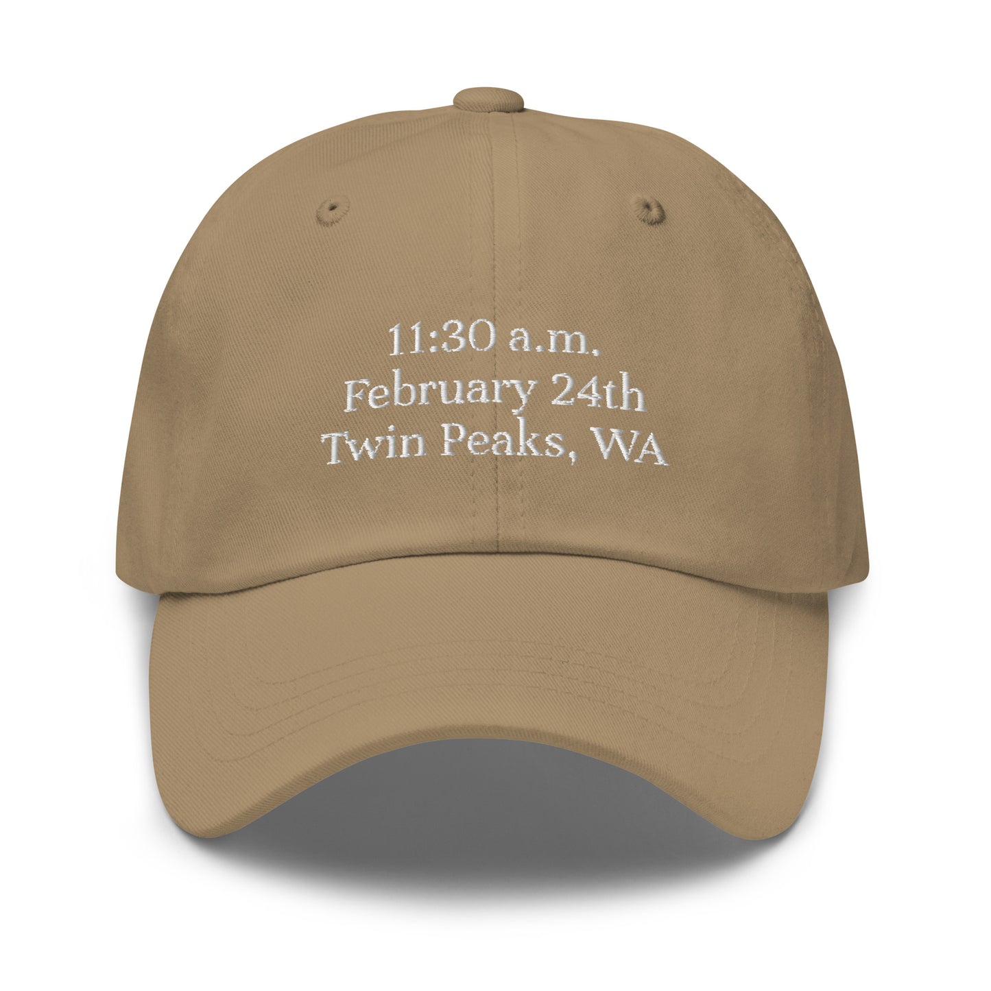 Embroidered Entering Twin Peaks Cap