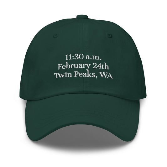 Embroidered Entering Twin Peaks Cap