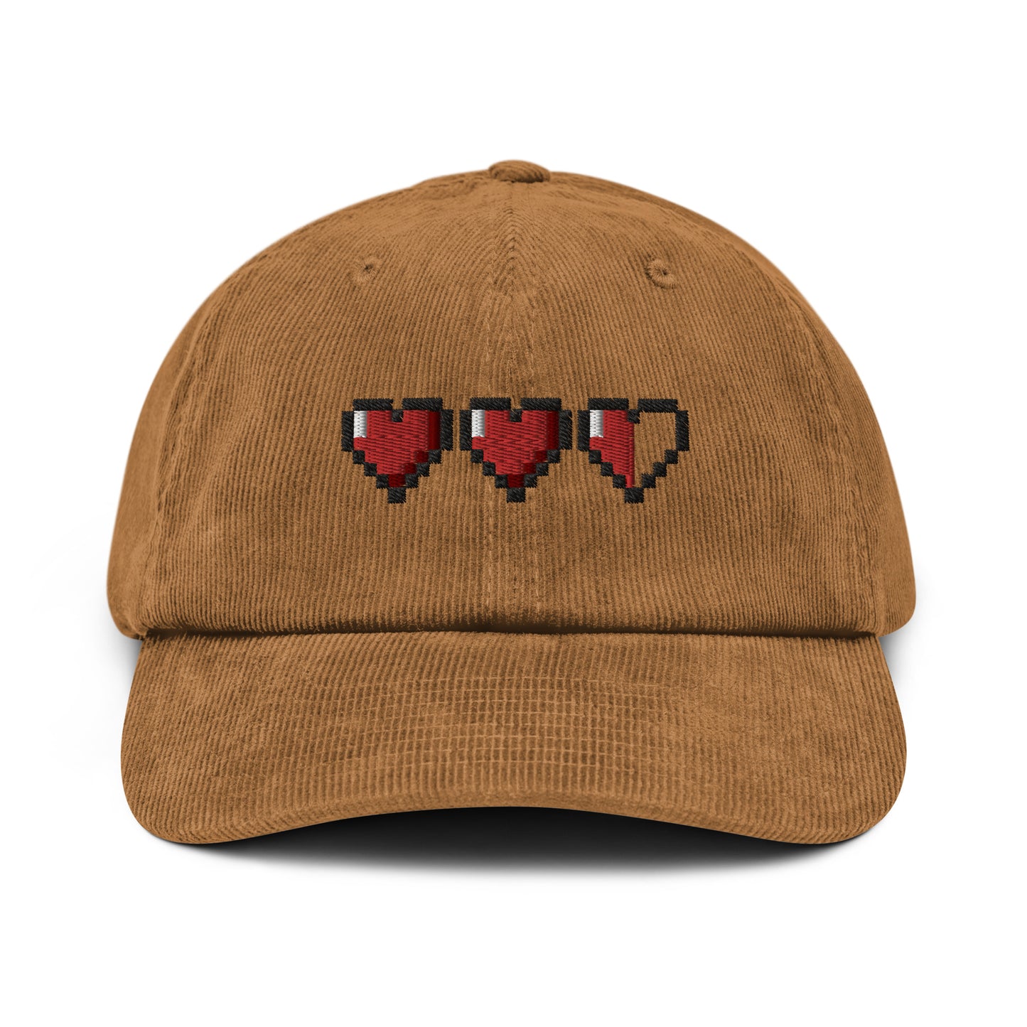 Embroidered 3 Lives Corduroy Hat