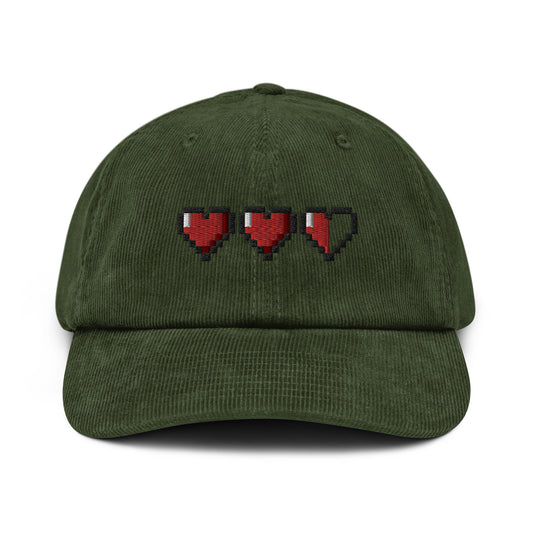 Embroidered 3 Lives Corduroy Hat