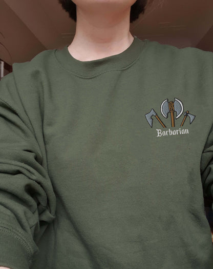 Embroidered Barbarian Sweatshirt