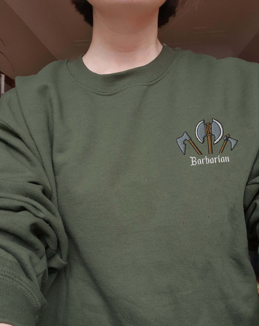 Embroidered Barbarian Sweatshirt