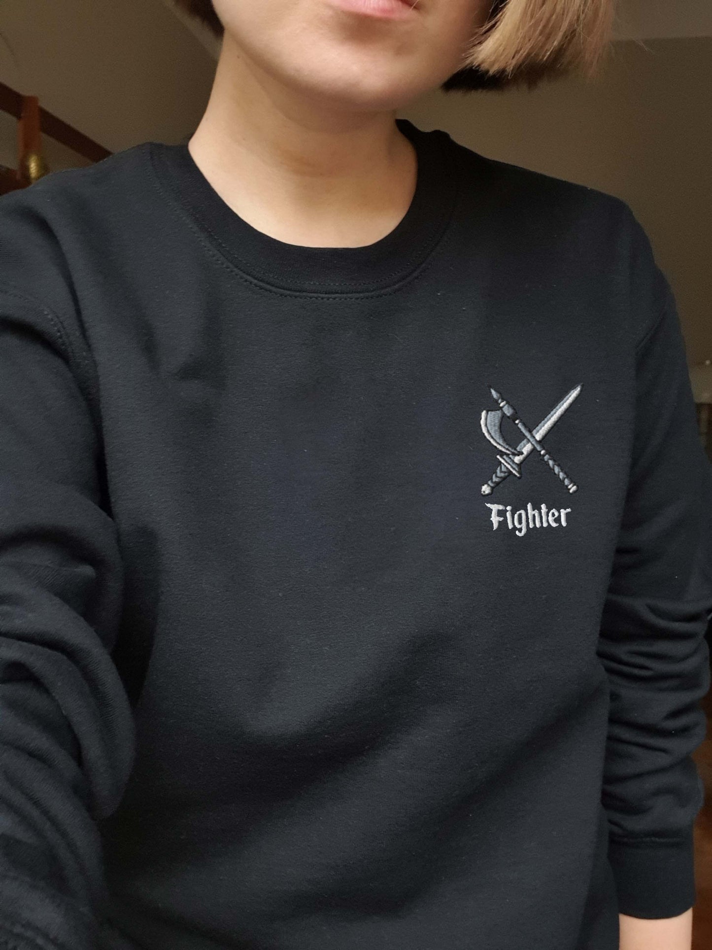 Embroidered Fighter Sweatshirt