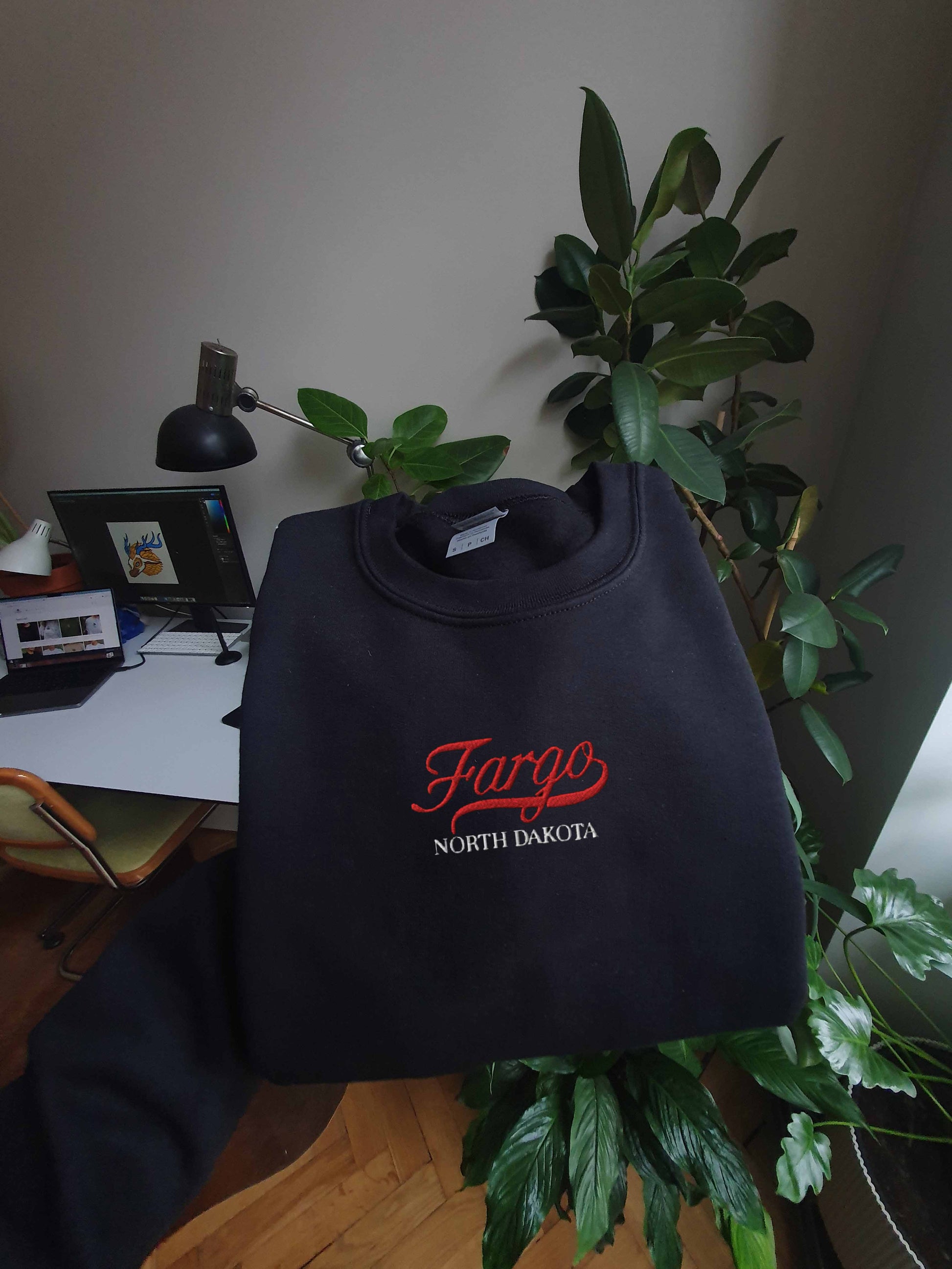 embroidered fargo sweatshirt