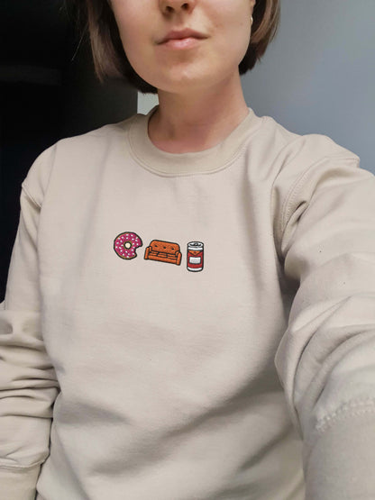 embroidered simpson sweatshirt