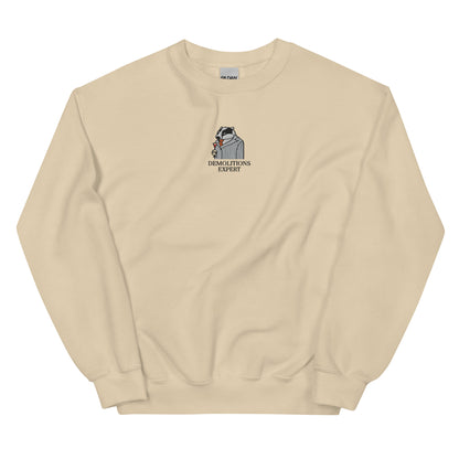 Embroidered Demolitions Expert Sweatshirt