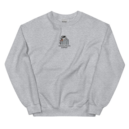 Embroidered Demolitions Expert Sweatshirt